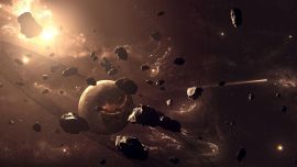 Asteroids In Space
