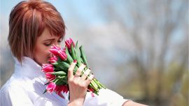 Девушка Букет